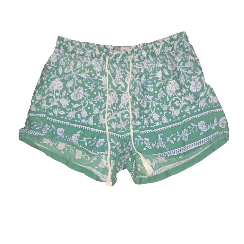Love By Gap Teal Floral Print Shorts